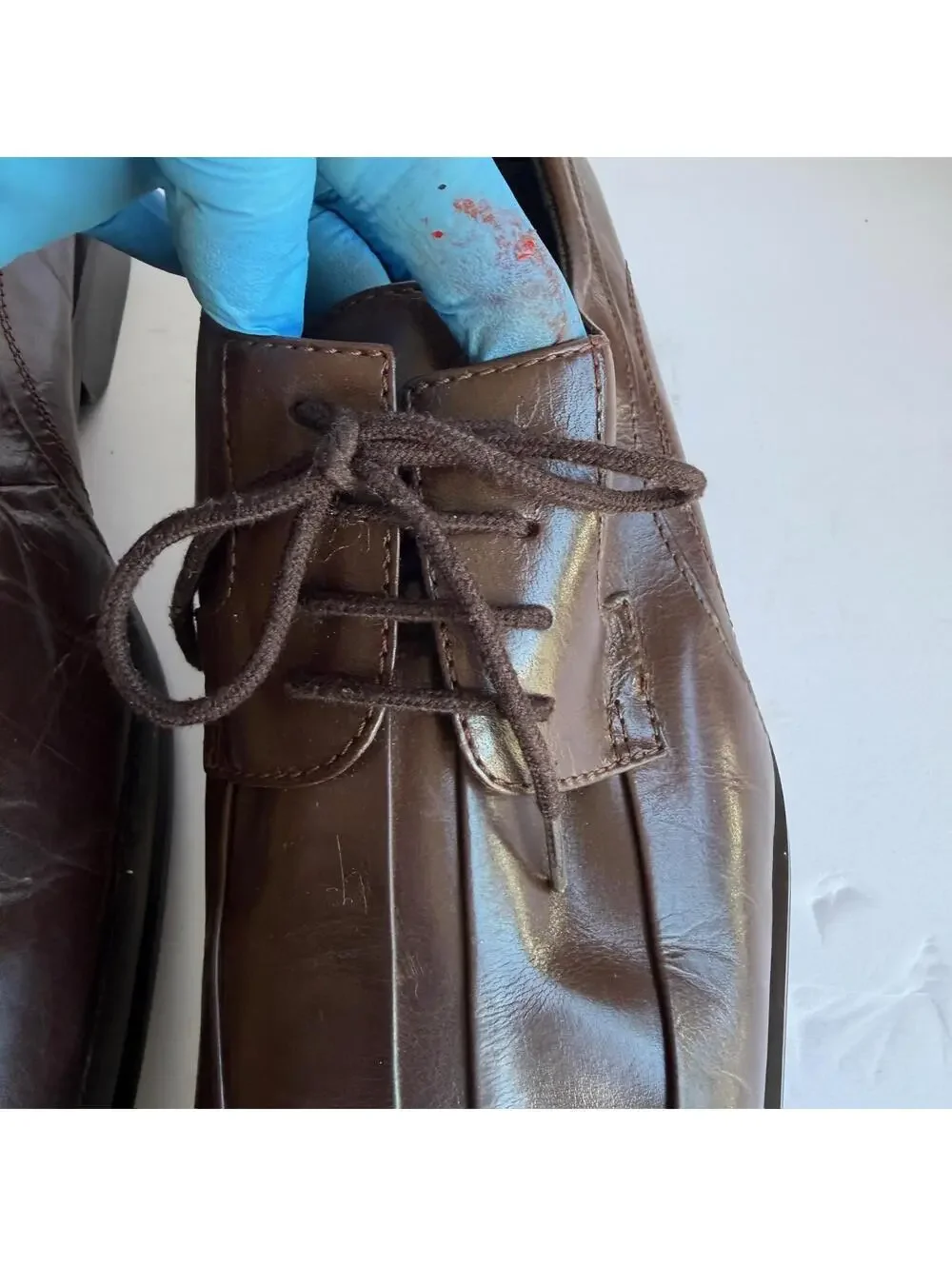 Giorgio Brutini Men's Brown Leather Square‎ Toe Lace-Up Dress Shoes Size 9M